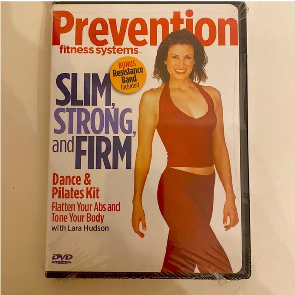 VTG Prevention NWT Fitness Slim Strong Firm Dance Pilates Laura Hudson DVD Red - Picture 5 of 8